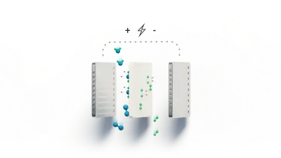 In the electrolysis process, hydrogen is produced using electricity to split water (H₂O) into its components hydrogen (H₂) and oxygen (O₂).