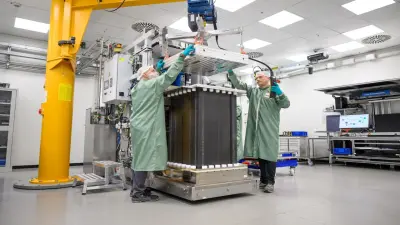 Production of the Hybrion PEM electrolysis stack at the Bosch site in Bamberg